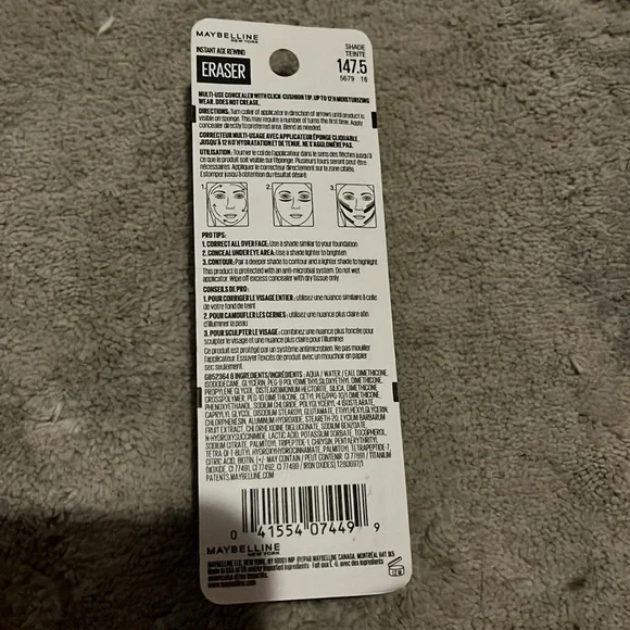 NWT Maybelline Instant Age Erase Concealer 147.5 - Picture 2 of 6